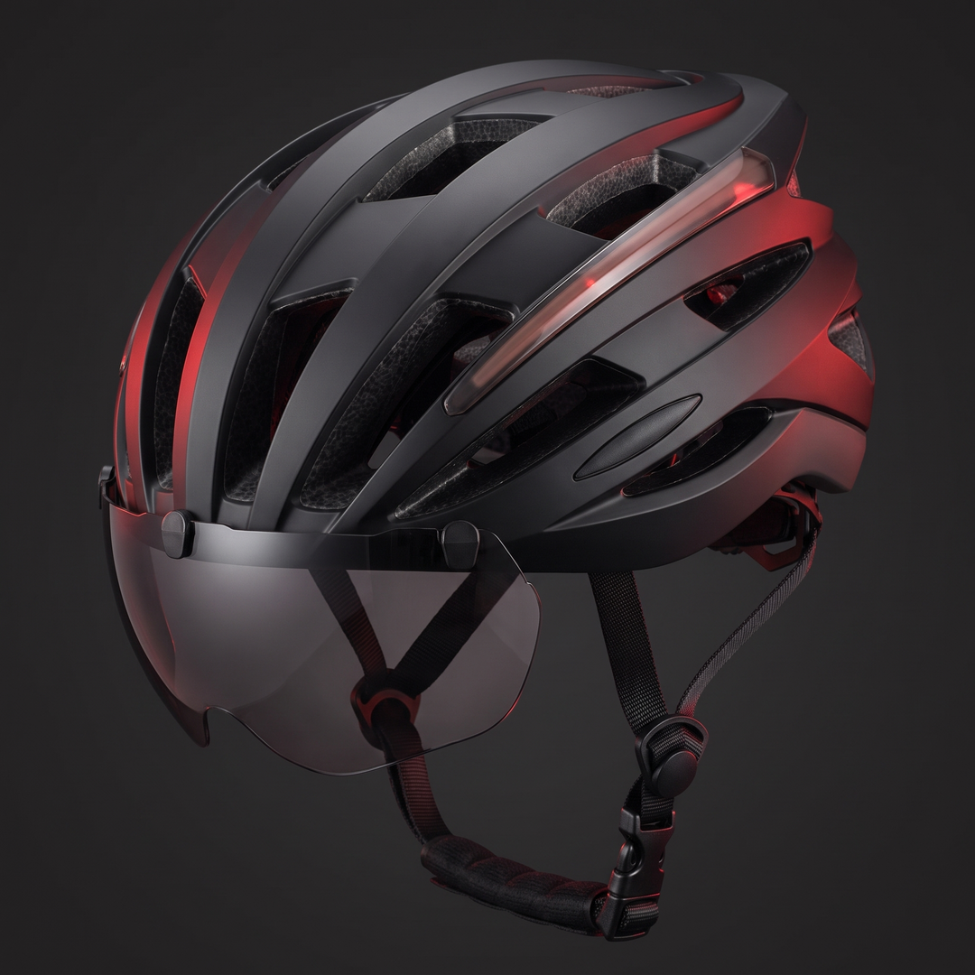 Professional Cycling Helmet with Magnetic Goggle Lens Integrated Moulding MTB Bike Helmet Breathable Ultralight Road Bicycle Safety Cap for Men Women