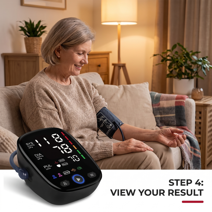 Professional Digital Blood Pressure Monitor Upper Arm Automatic BP Cuff Machine LED Display Sphygmomanometer Home Use Health Monitoring