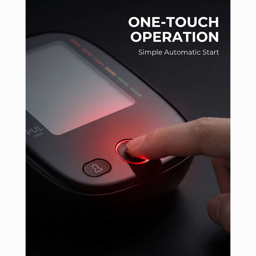 Professional Digital Blood Pressure Monitor Upper Arm Automatic BP Cuff Machine LED Display Sphygmomanometer Home Use Health Monitoring