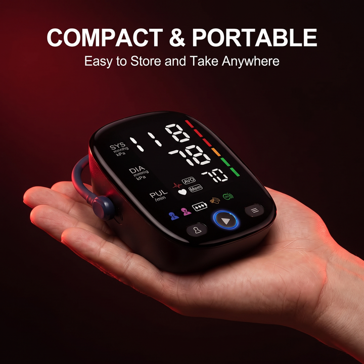 Professional Digital Blood Pressure Monitor Upper Arm Automatic BP Cuff Machine LED Display Sphygmomanometer Home Use Health Monitoring