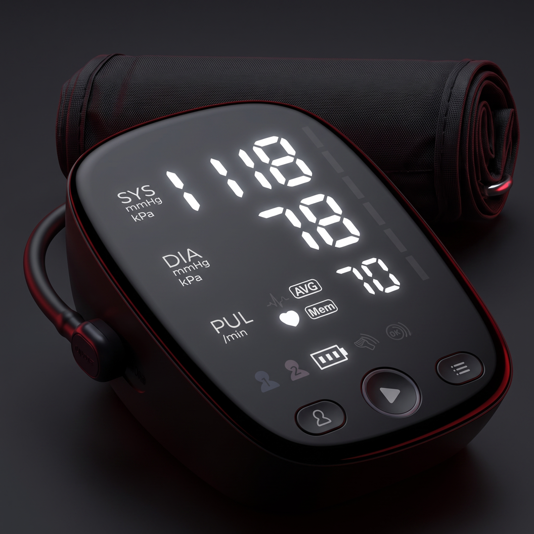 Professional Digital Blood Pressure Monitor Upper Arm Automatic BP Cuff Machine LED Display Sphygmomanometer Home Use Health Monitoring