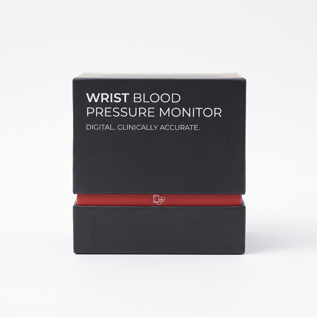 Professional Digital Wrist Blood Pressure Monitor Automatic Sphygmomanometer BP Pulse Rate Meter Heart Rate Tonometer Home Use