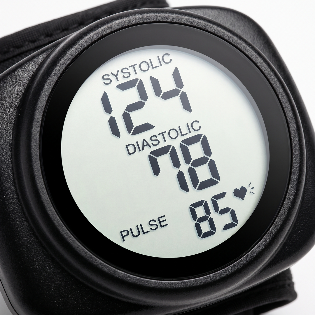 Professional Digital Wrist Blood Pressure Monitor Automatic Sphygmomanometer BP Pulse Rate Meter Heart Rate Tonometer Home Use