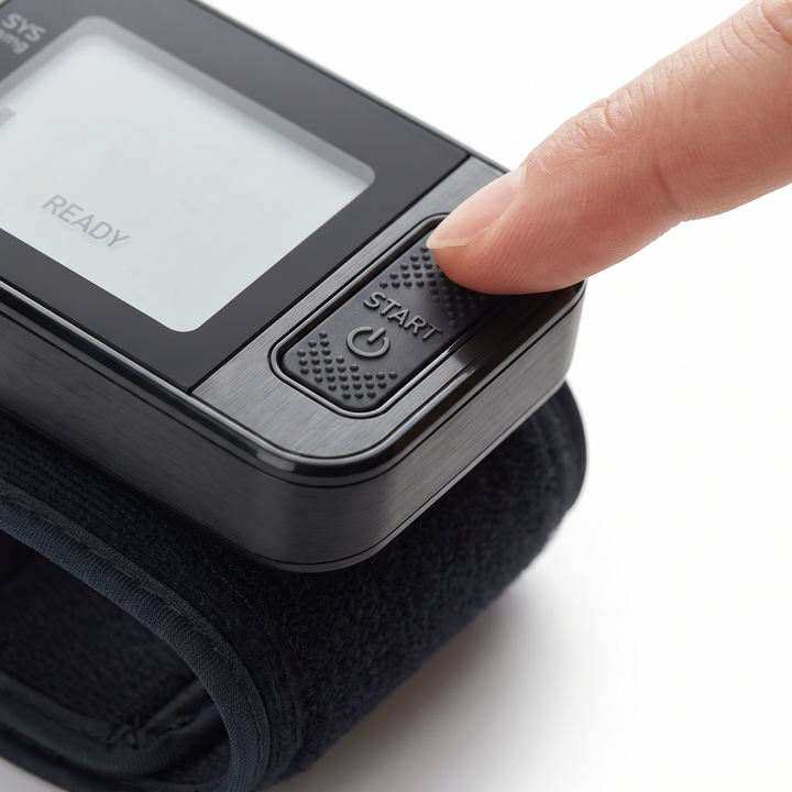Professional Digital Wrist Blood Pressure Monitor Automatic Sphygmomanometer BP Pulse Rate Meter Heart Rate Tonometer Home Use