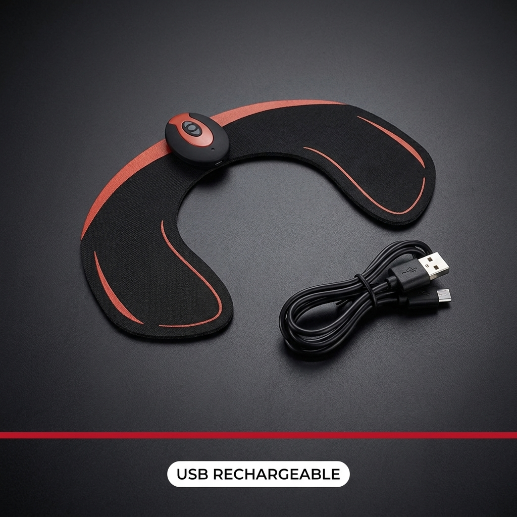 Professional EMS Abs Trainer Abdominal Muscle Stimulator Electric Toning Belt Wireless USB Rechargeable Home Gym Fitness Training Belt