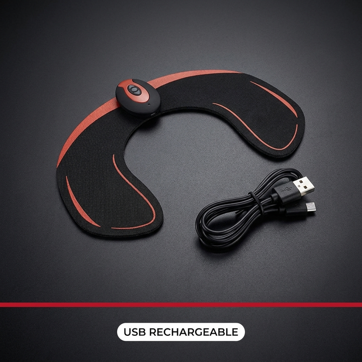 Professional EMS Abs Trainer Abdominal Muscle Stimulator Electric Toning Belt Wireless USB Rechargeable Home Gym Fitness Training Belt