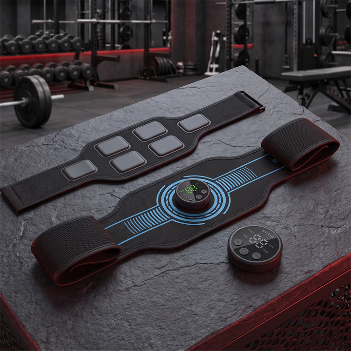 Professional EMS Muscle Stimulator Belt Abdominal Toning Belt Electric ABS Trainer Arm Leg Back Muscle Stimulation Fitness Massager Home Gym