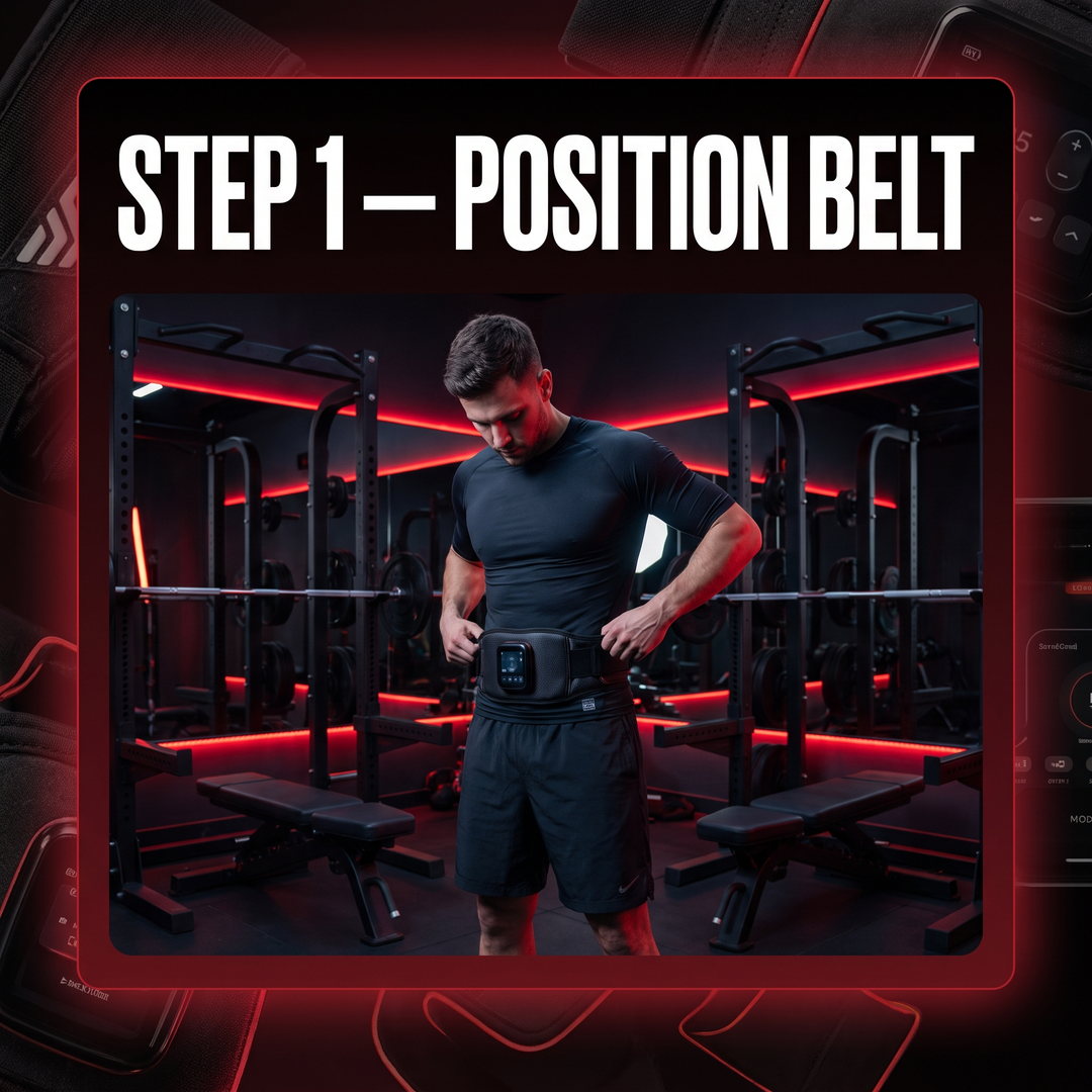 Professional EMS Muscle Stimulator Belt Abdominal Toning Training Belt Electric Body Massager Muscle Relaxation Fitness Recovery Waist Toning for Home Gym Workout