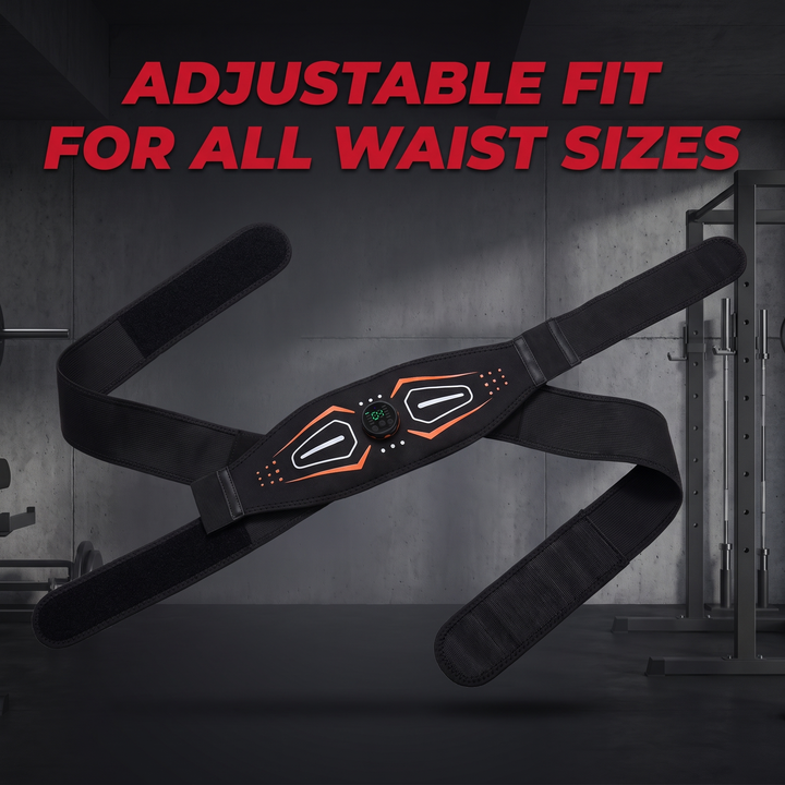 Professional EMS Muscle Stimulator Belt Abdominal Toning Training Belt Electric Body Massager Muscle Relaxation Fitness Recovery Waist Toning for Home Gym Workout
