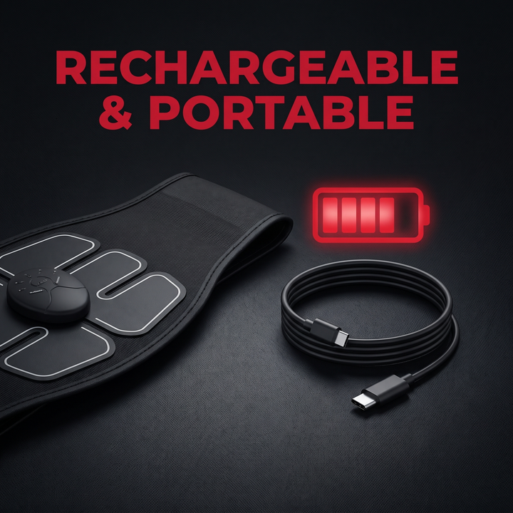 Professional EMS Muscle Stimulator Belt Abdominal Toning Training Belt Electric Body Massager Muscle Relaxation Fitness Recovery Waist Toning for Home Gym Workout