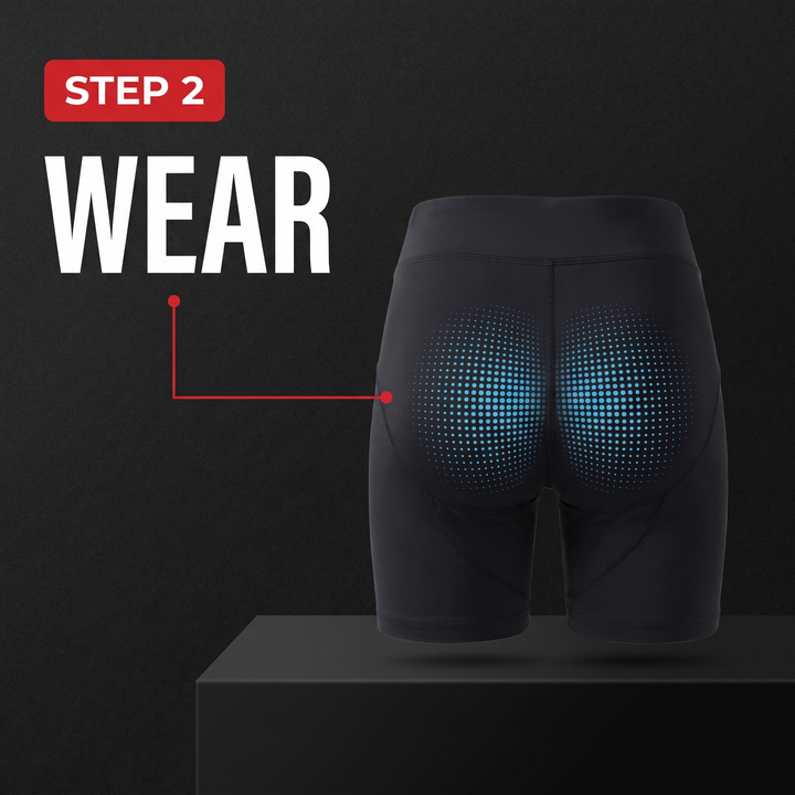Professional EMS Muscle Stimulator Shorts Wireless 3-Zone Microcurrent Pulse Therapy Pants Abdomen Glute Pelvic Floor Muscle Recovery Home Gym Training