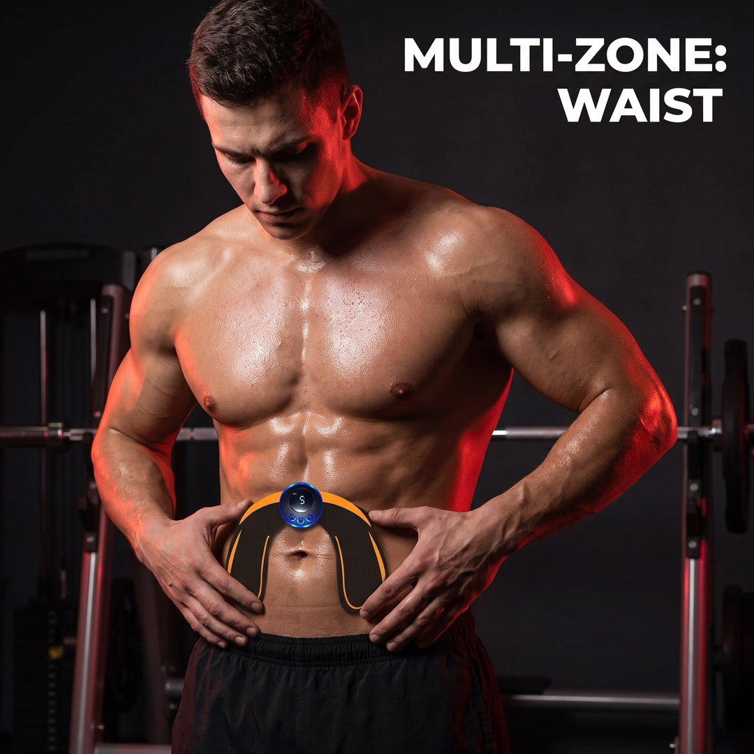 Professional EMS Muscle Stimulator Wireless Abdominal Toning Belt Body Massager Unisex Waist Arm Leg Hip Trainer Smart Fitness Recovery Device