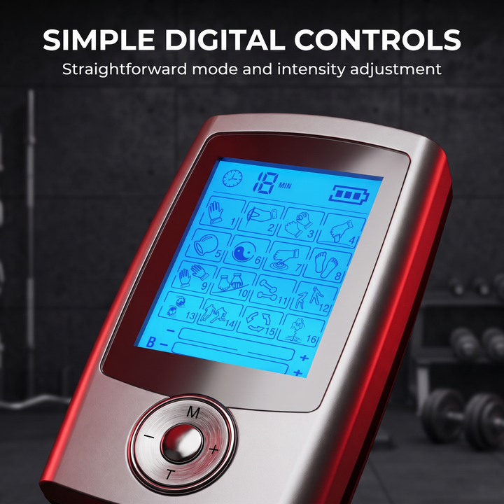 Professional EMS TENS Muscle Stimulator Full Body Massage Device 16 Modes Electric Pulse Massager Electrostimulator for Muscle Recovery Home Use