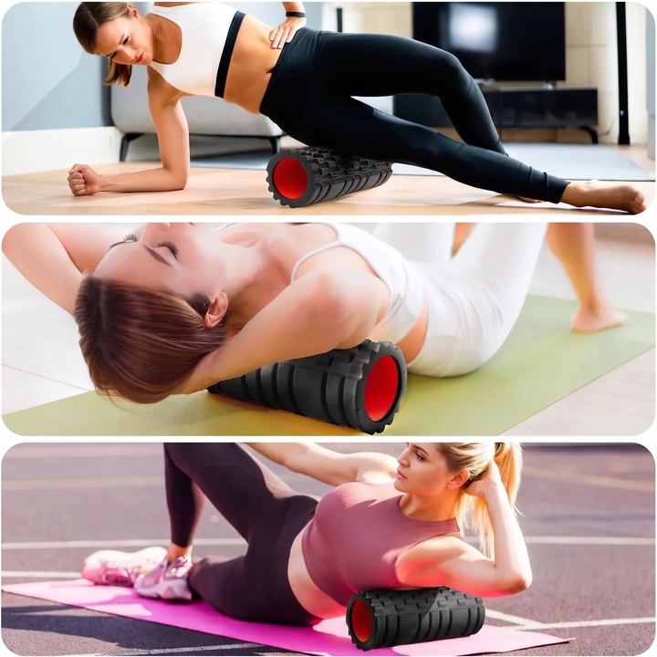 Professional EVA Foam Roller for Back Legs Waist Deep Tissue Muscle Recovery Massage Myofascial Release Home Gym Mobility Fitness Tool