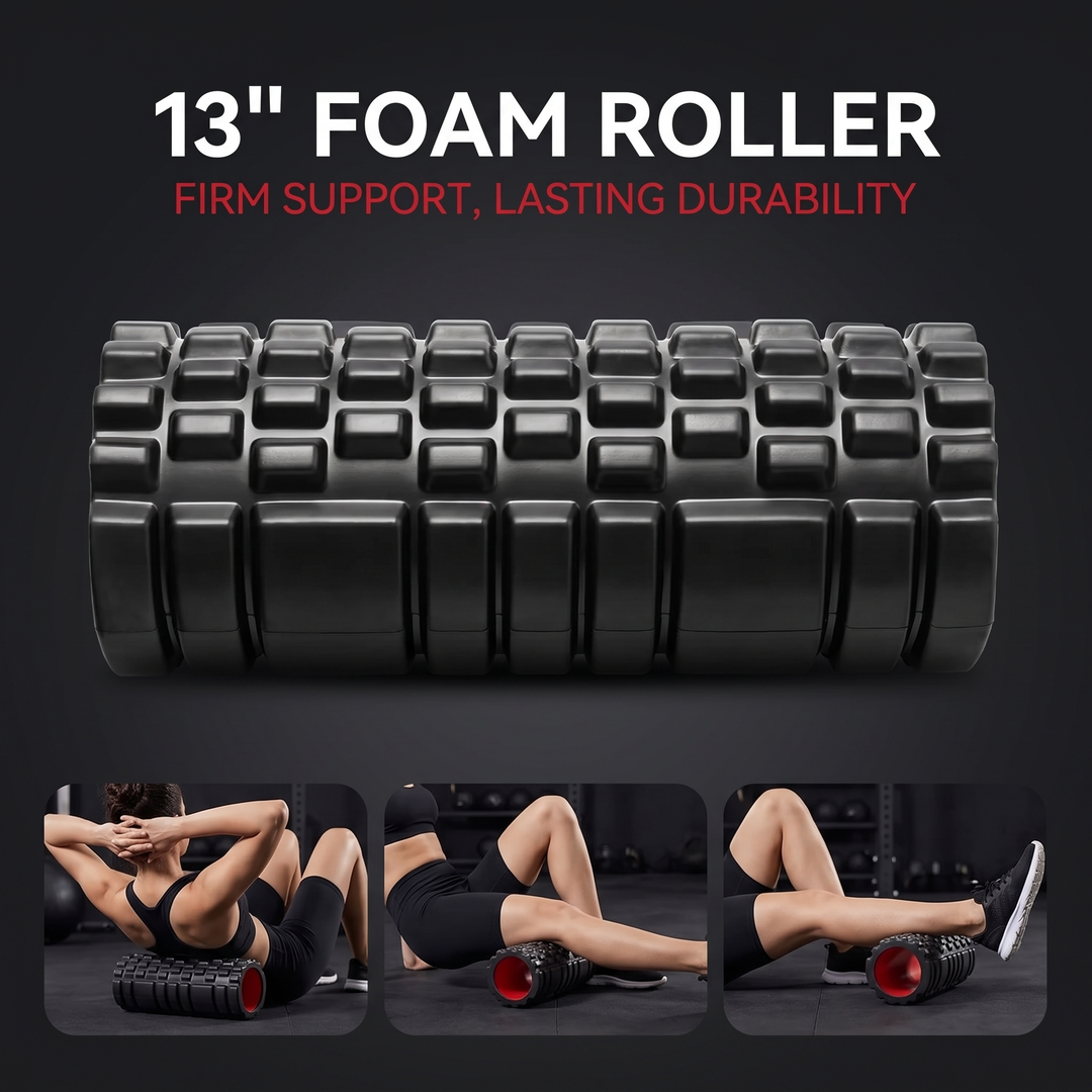 Professional EVA Foam Roller for Back Legs Waist Deep Tissue Muscle Recovery Massage Myofascial Release Home Gym Mobility Fitness Tool