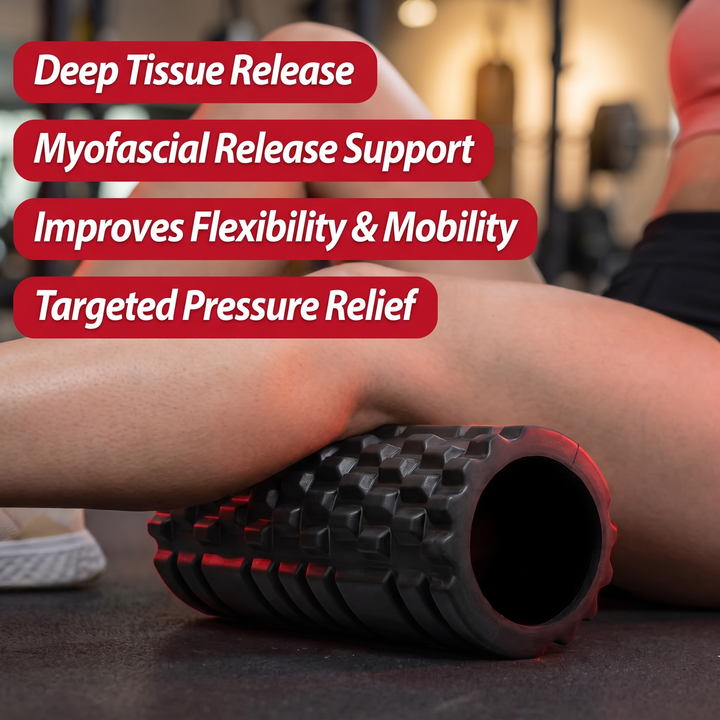 Professional EVA Foam Roller for Back Legs Waist Deep Tissue Muscle Recovery Massage Myofascial Release Home Gym Mobility Fitness Tool