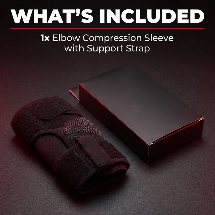 Professional Elbow Brace Compression Sleeve Elbow Support Strap for Tennis Elbow Golfers Elbow Tendonitis Bursitis Epicondylitis Sports Recovery Rehabilitation