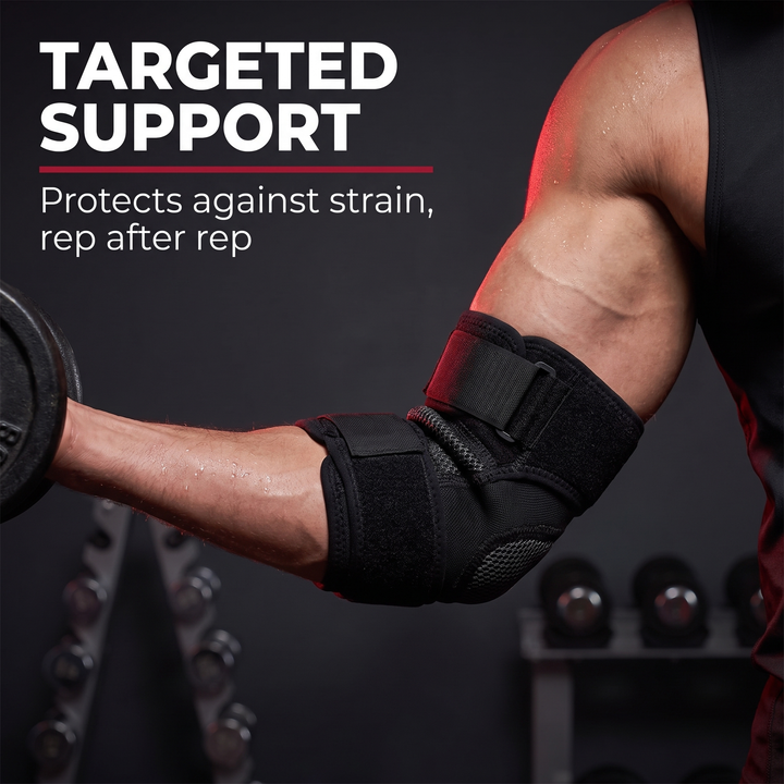 Professional Elbow Brace Compression Sleeve Elbow Support Strap for Tennis Elbow Golfers Elbow Tendonitis Bursitis Epicondylitis Sports Recovery Rehabilitation