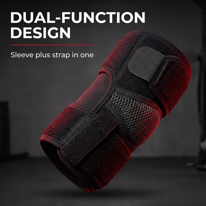 Professional Elbow Brace Compression Sleeve Elbow Support Strap for Tennis Elbow Golfers Elbow Tendonitis Bursitis Epicondylitis Sports Recovery Rehabilitation