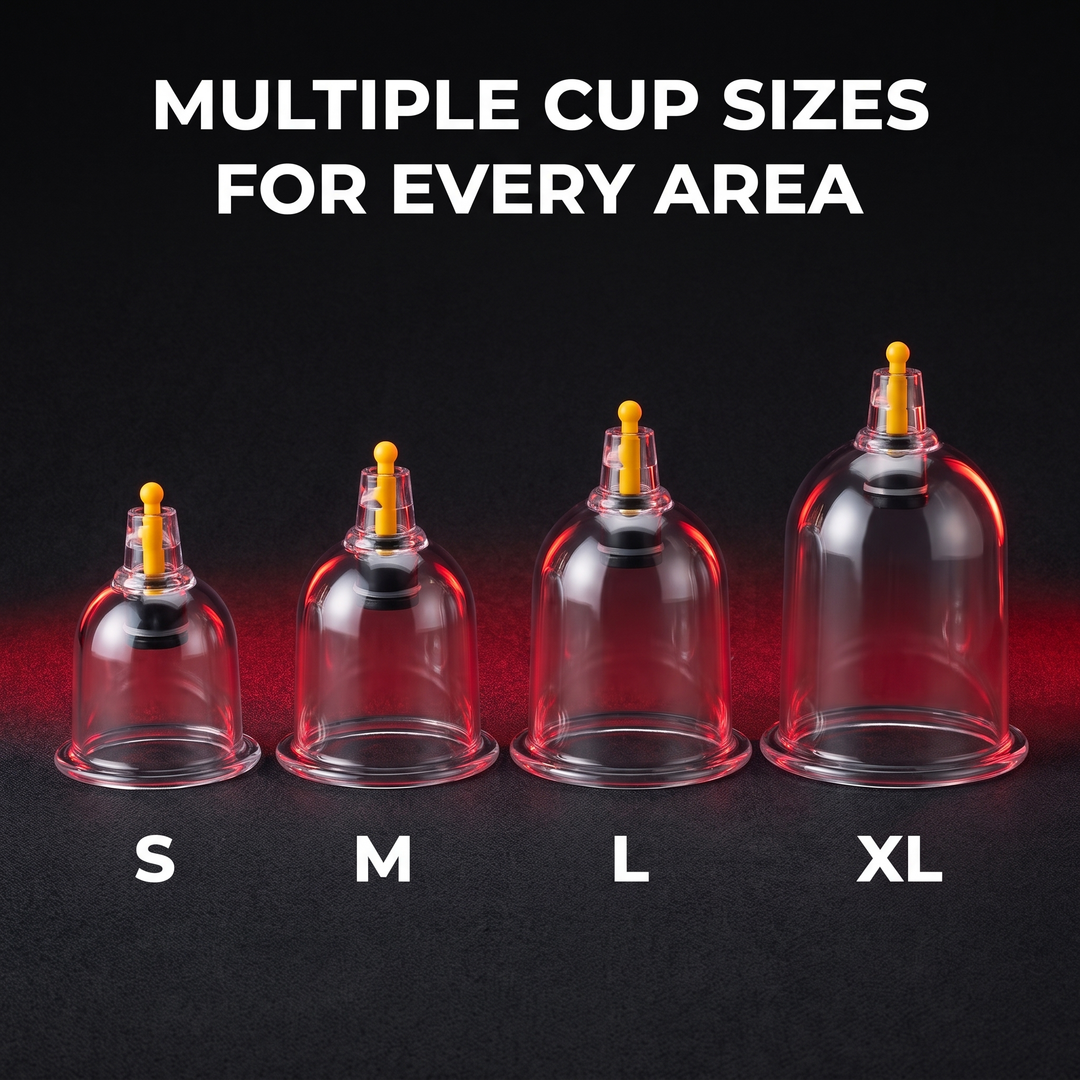 Professional Electric Cupping Therapy Device Vacuum Suction Cupping Set with Pressure Relief Valve Meridian Dredging Home Use Recovery Massage