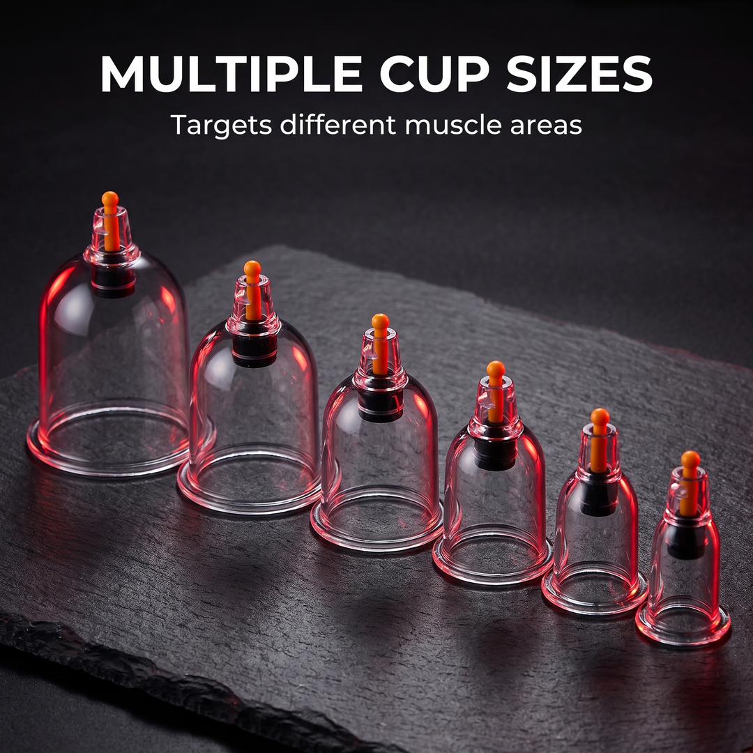 Professional Electric Cupping Therapy Device Vacuum Suction Cupping Set with Pressure Relief Valve Meridian Dredging Home Use Recovery Massage