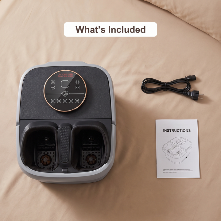 Professional Electric Foot Spa Bath Tub Foldable Foot Massager with Automatic Heating Temperature Control Warm Water Soaking Basin for Home Use Recovery