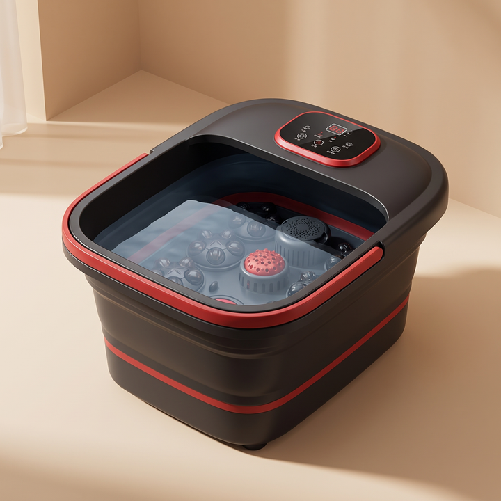 Professional Electric Foot Spa Bath Tub Foldable Foot Massager with Automatic Heating Temperature Control Warm Water Soaking Basin for Home Use Recovery