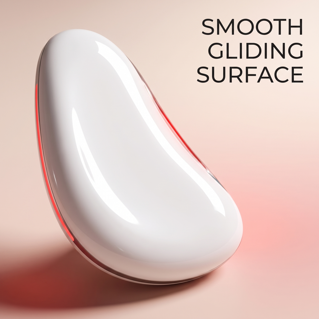 Professional Electric Gua Sha Face Massager Heated Scraping Board Red Blue Light Vibration Skin Rejuvenation Face Lifting Device Home Use