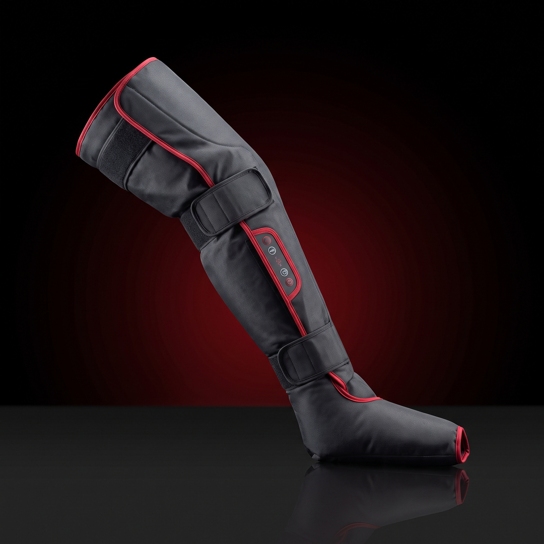 Professional Electric Leg Massager Pneumatic Air Compression Calf Thigh Foot Massager with Remote Control Recovery Circulation Support
