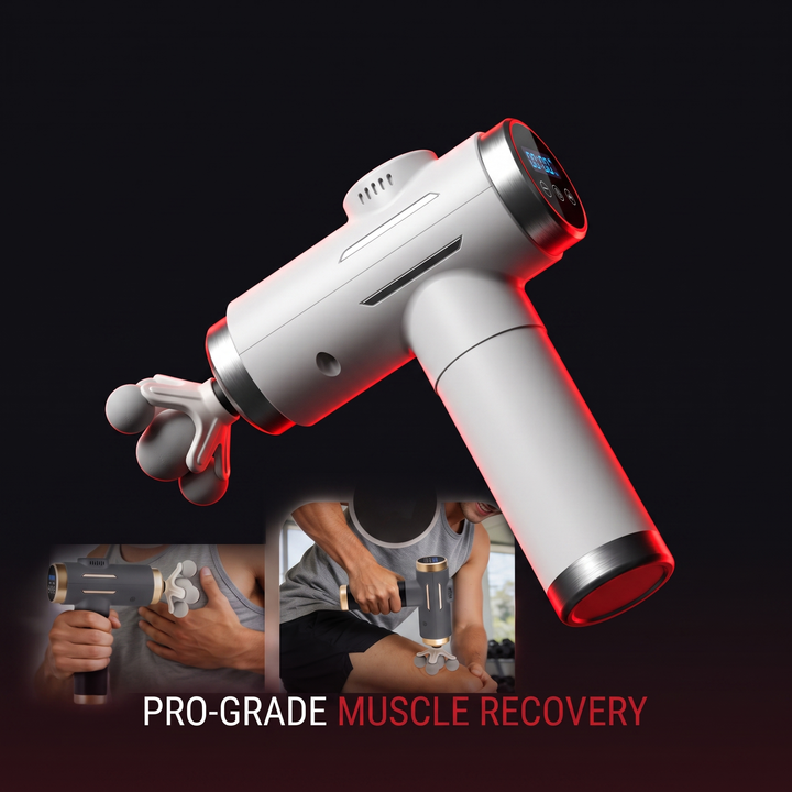 Professional Electric Massage Gun 11-Head Percussion Massager 99 Speed Levels Deep Tissue Muscle Recovery Device for Back Legs Arms Home Gym Use