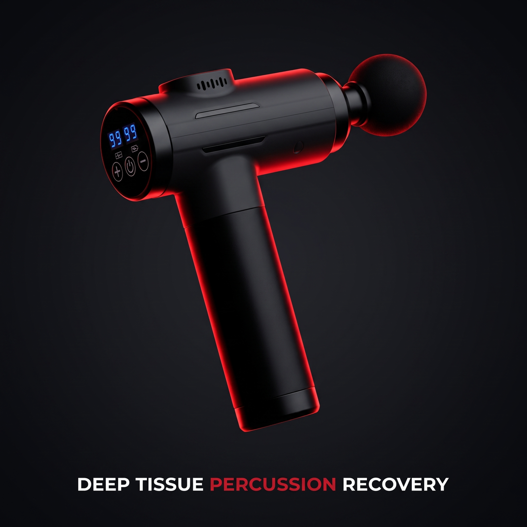 Professional Electric Massage Gun 11-Head Percussion Massager 99 Speed Levels Deep Tissue Muscle Recovery Device for Back Legs Arms Home Gym Use