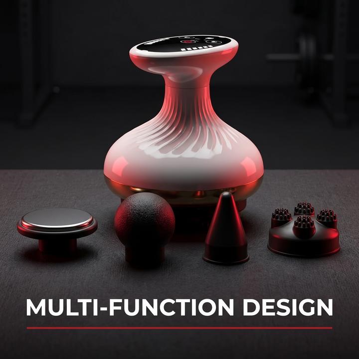 Professional Electric Massage Scraping Brush Body Meridian Dredging Cupping Tool Abdominal Back Massager for Home Use Recovery