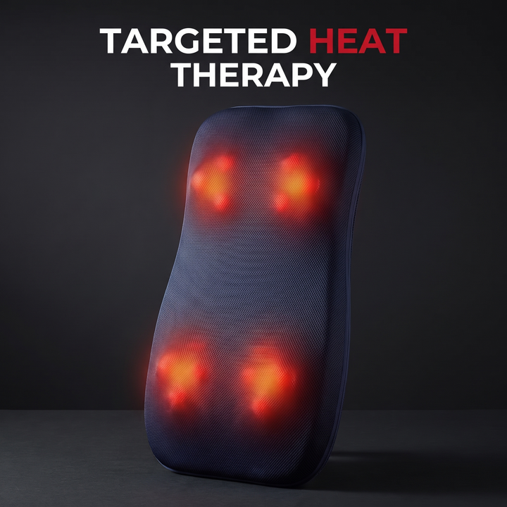 Professional Electric Shiatsu Back Massager with Heat Full Body Kneading Neck Shoulder Massage Cushion for Home Office Chair Use Relaxation Recovery