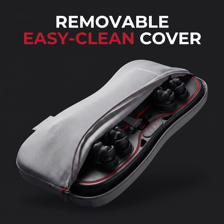 Professional Electric Shiatsu Back Massager with Heat Full Body Kneading Neck Shoulder Massage Cushion for Home Office Chair Use Relaxation Recovery