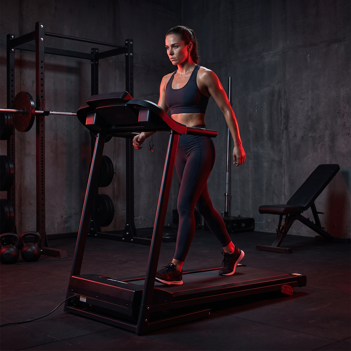 Professional Electric Treadmill Running Machine Motorised Walking Jogging Fitness Treadmill for Home Gym Cardio Training Daily Workout