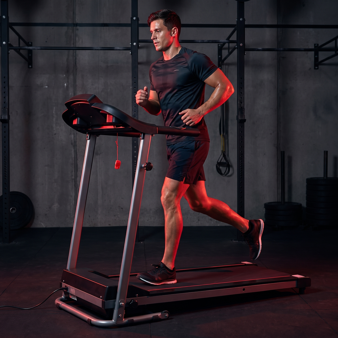 Professional Electric Treadmill Running Machine Motorised Walking Jogging Fitness Treadmill for Home Gym Cardio Training Daily Workout