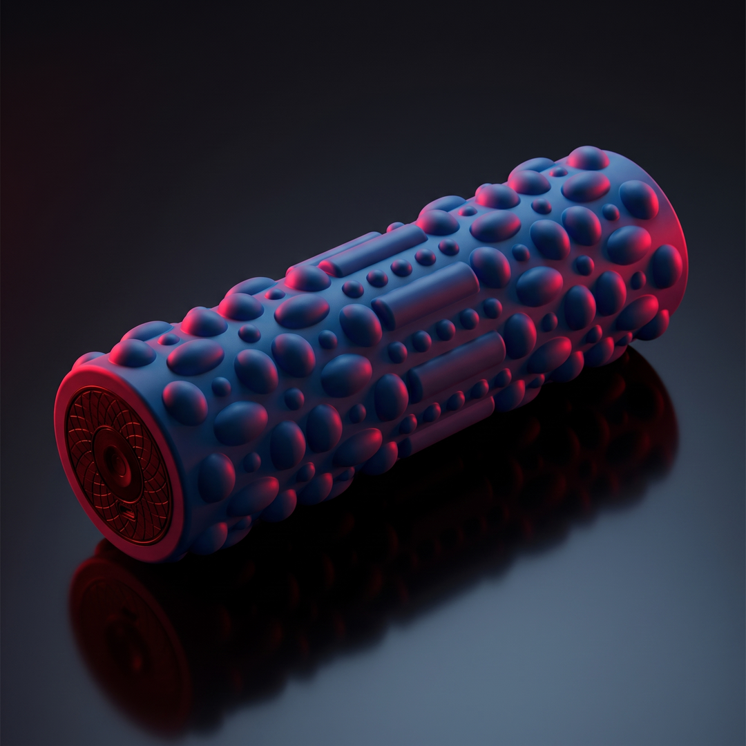 Professional Electric Vibrating Foam Roller Rechargeable Muscle Recovery Roller 5 Vibration Modes for Deep Tissue Massage Myofascial Release Home Gym Fitness