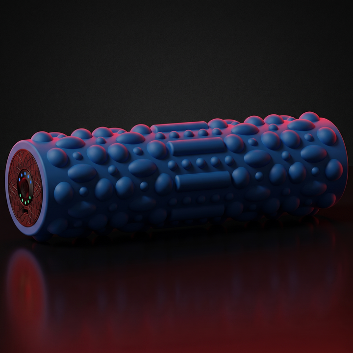 Professional Electric Vibrating Foam Roller Rechargeable Muscle Recovery Roller 5 Vibration Modes for Deep Tissue Massage Myofascial Release Home Gym Fitness