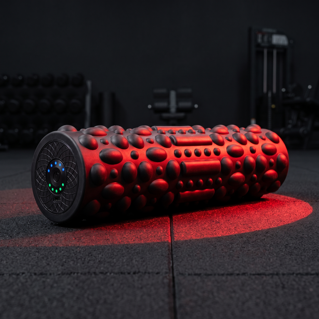 Professional Electric Vibrating Foam Roller Rechargeable Muscle Recovery Roller 5 Vibration Modes for Deep Tissue Massage Myofascial Release Home Gym Fitness