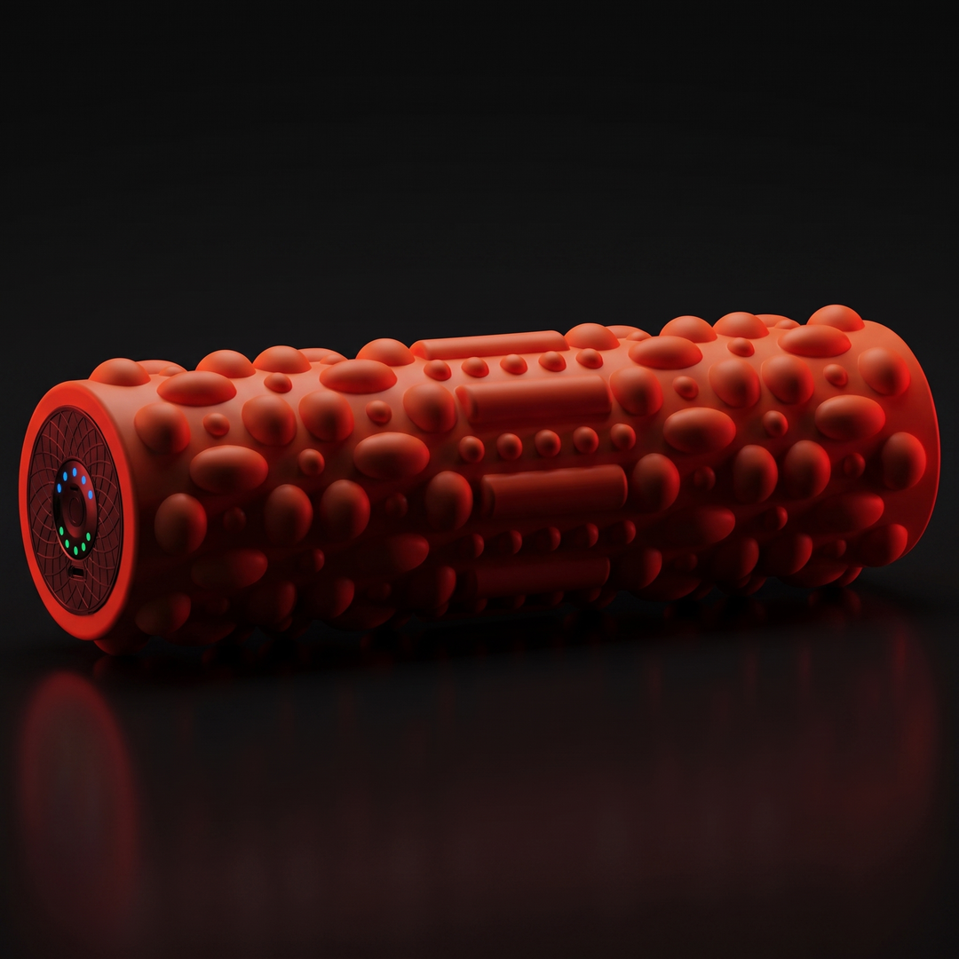 Professional Electric Vibrating Foam Roller Rechargeable Muscle Recovery Roller 5 Vibration Modes for Deep Tissue Massage Myofascial Release Home Gym Fitness
