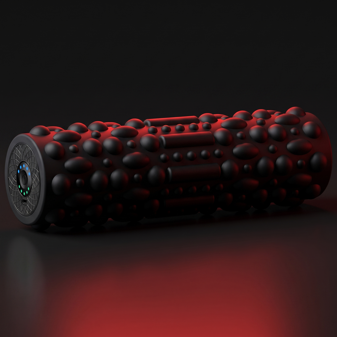 Professional Electric Vibrating Foam Roller Rechargeable Muscle Recovery Roller 5 Vibration Modes for Deep Tissue Massage Myofascial Release Home Gym Fitness