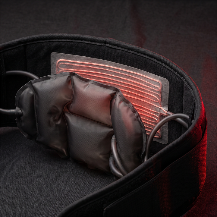 Professional Electric Waist Massager Inflatable Lumbar Support Belt Air Compression EMS Heating Vibration Back Traction Massage Pillow Spine Relief Home Use