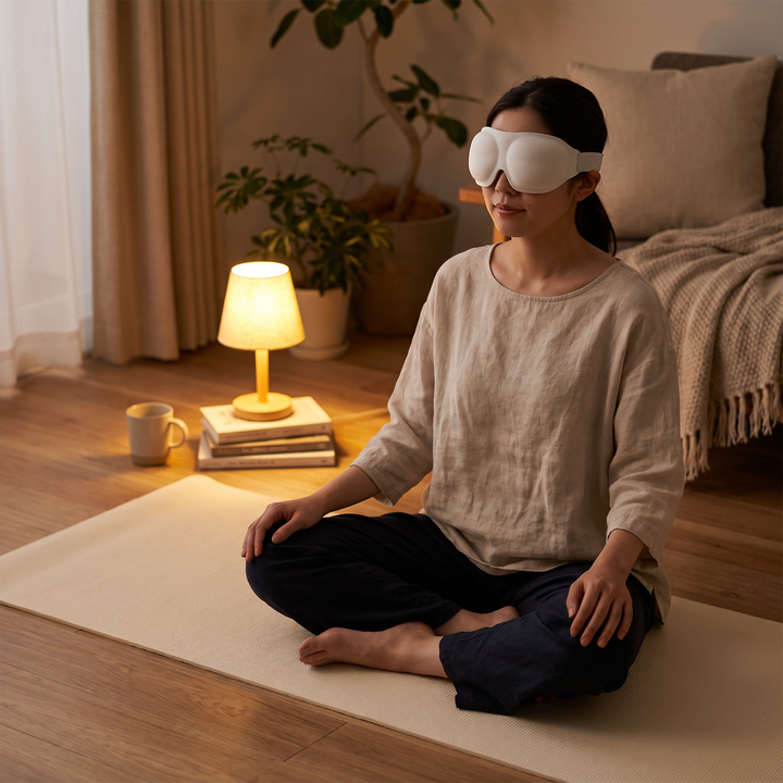 Professional Eye Massager 3D Compression Eye Relaxation Mask Dark Circles Relief Fatigue Reduction Eye Care Device for Home Use
