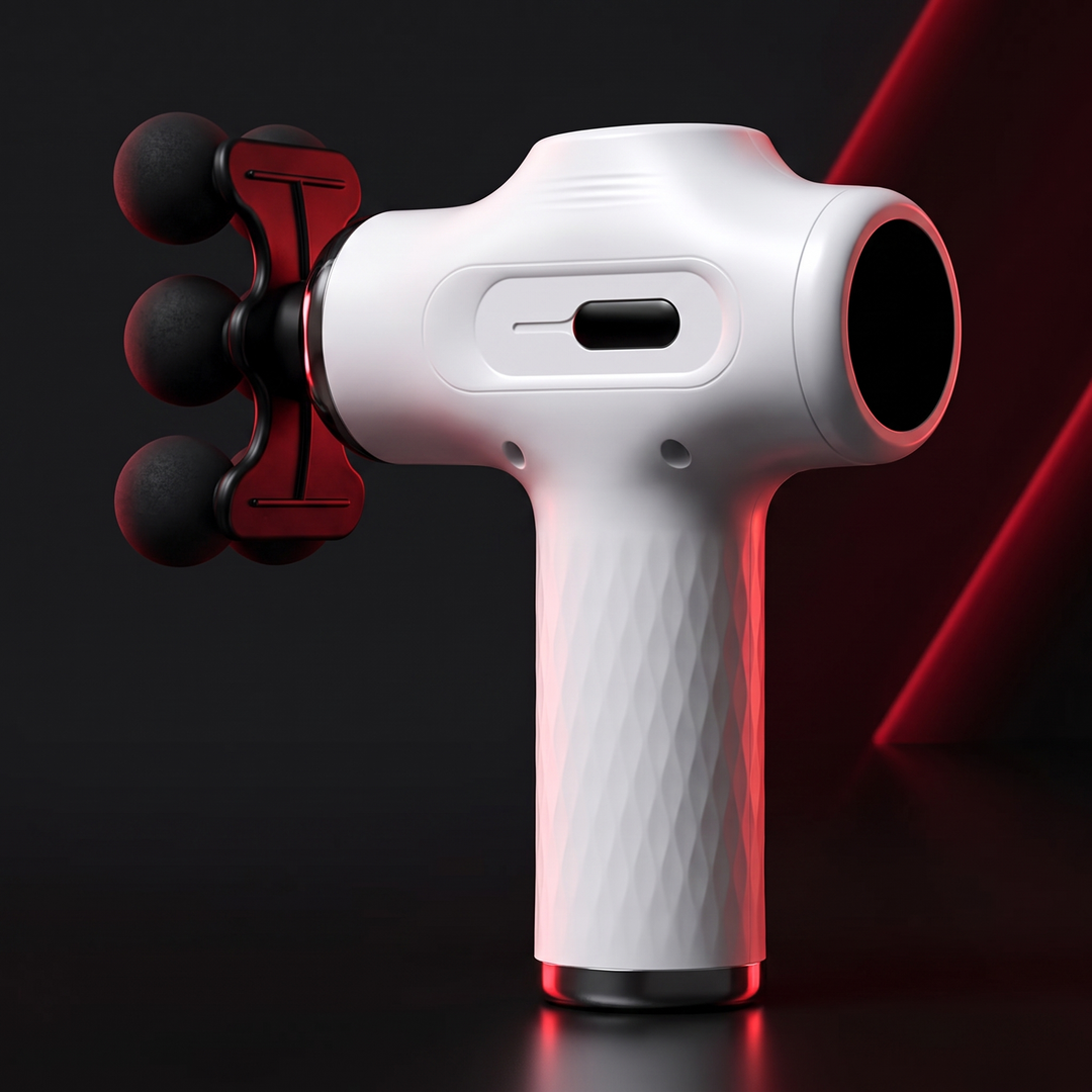 Professional Fascia Massage Gun High-Frequency Vibration Deep Tissue Muscle Relaxation Device Replaceable Heads Full Body Recovery