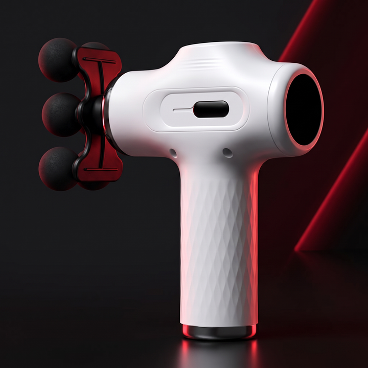 Professional Fascia Massage Gun High-Frequency Vibration Deep Tissue Muscle Relaxation Device Replaceable Heads Full Body Recovery