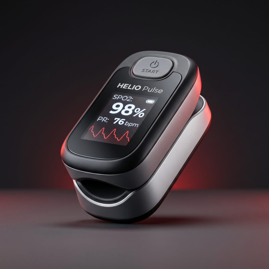 Professional Finger Pulse Oximeter Blood Oxygen Saturation Monitor Heart Rate SpO2 Meter Home Health Monitoring Device Daily Use