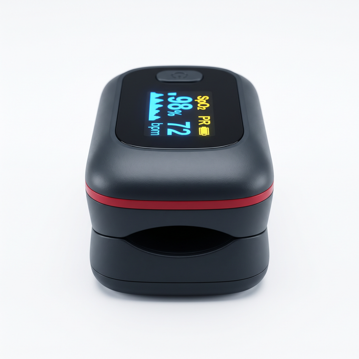 Professional Finger Pulse Oximeter Blood Oxygen Saturation Monitor Heart Rate SpO2 Meter Home Health Monitoring Device Daily Use