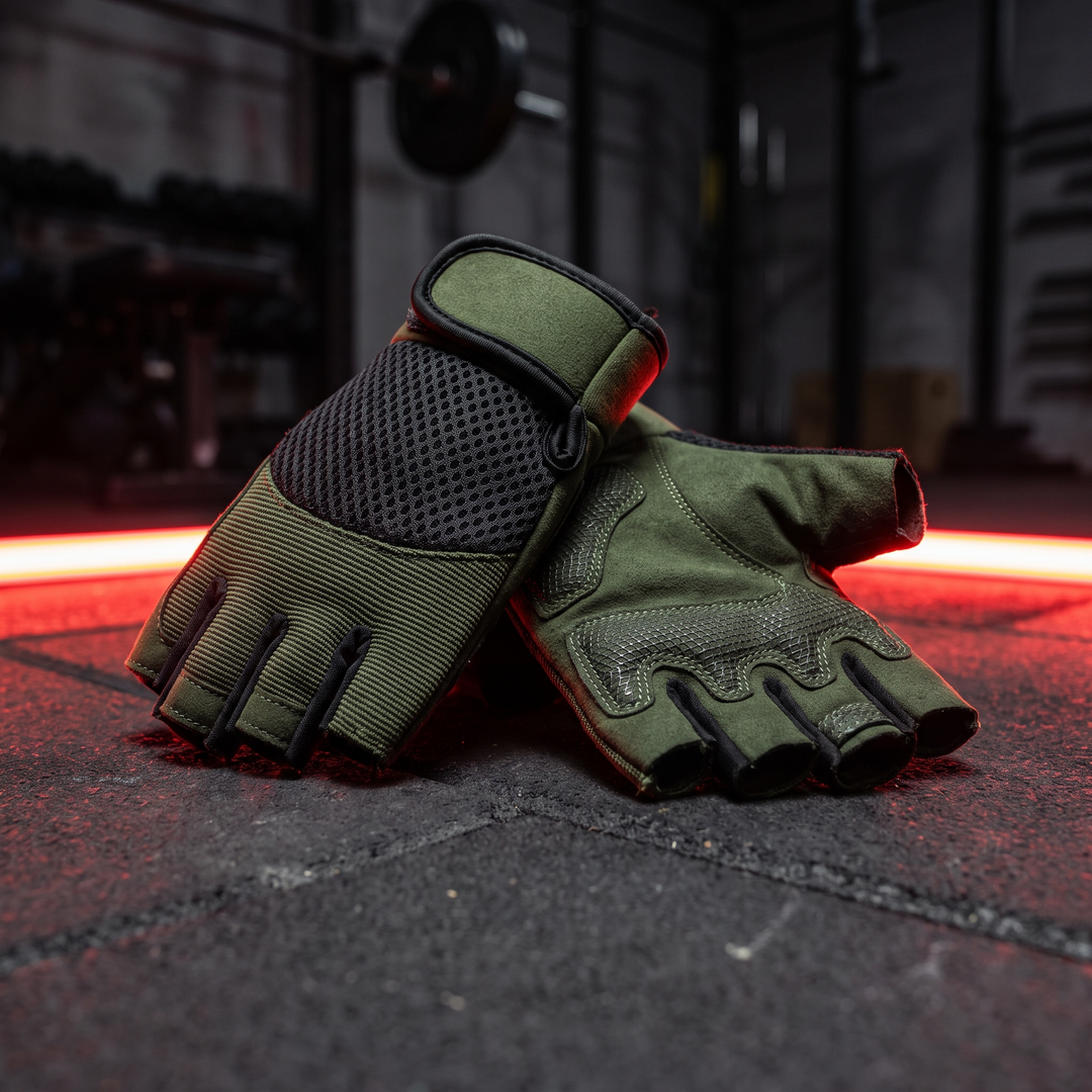 Professional Fingerless Gym Gloves Breathable Anti-Slip Half Finger Training Gloves for Men Women Fitness Cycling Weightlifting Workout
