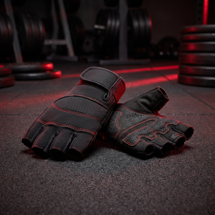 Professional Fingerless Gym Gloves Breathable Anti-Slip Half Finger Training Gloves for Men Women Fitness Cycling Weightlifting Workout