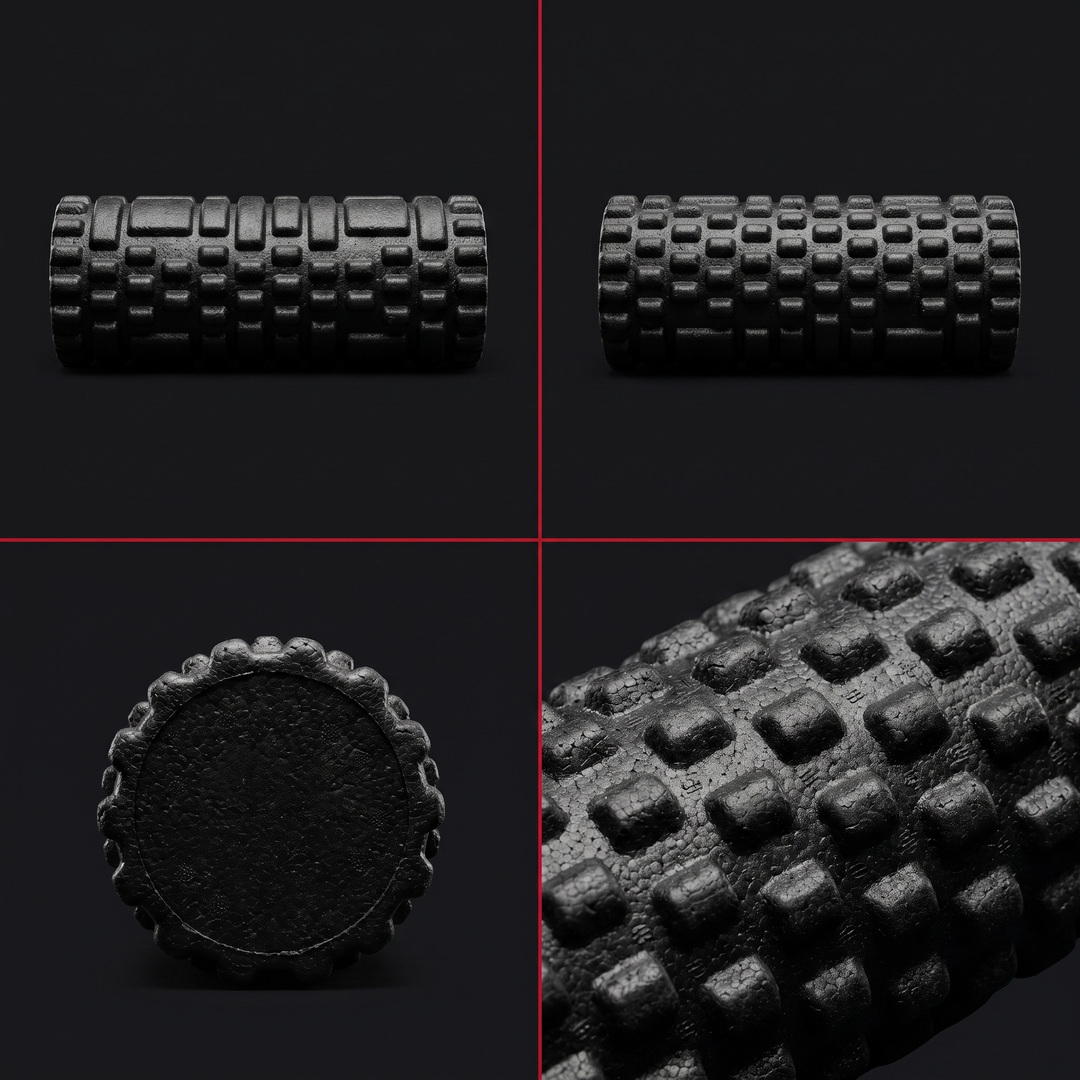 Professional Foam Roller High-Density Solid Core Muscle Recovery Massage Roller 33cm Deep Tissue Myofascial Release Home Gym Fitness Yoga Mobility Tool